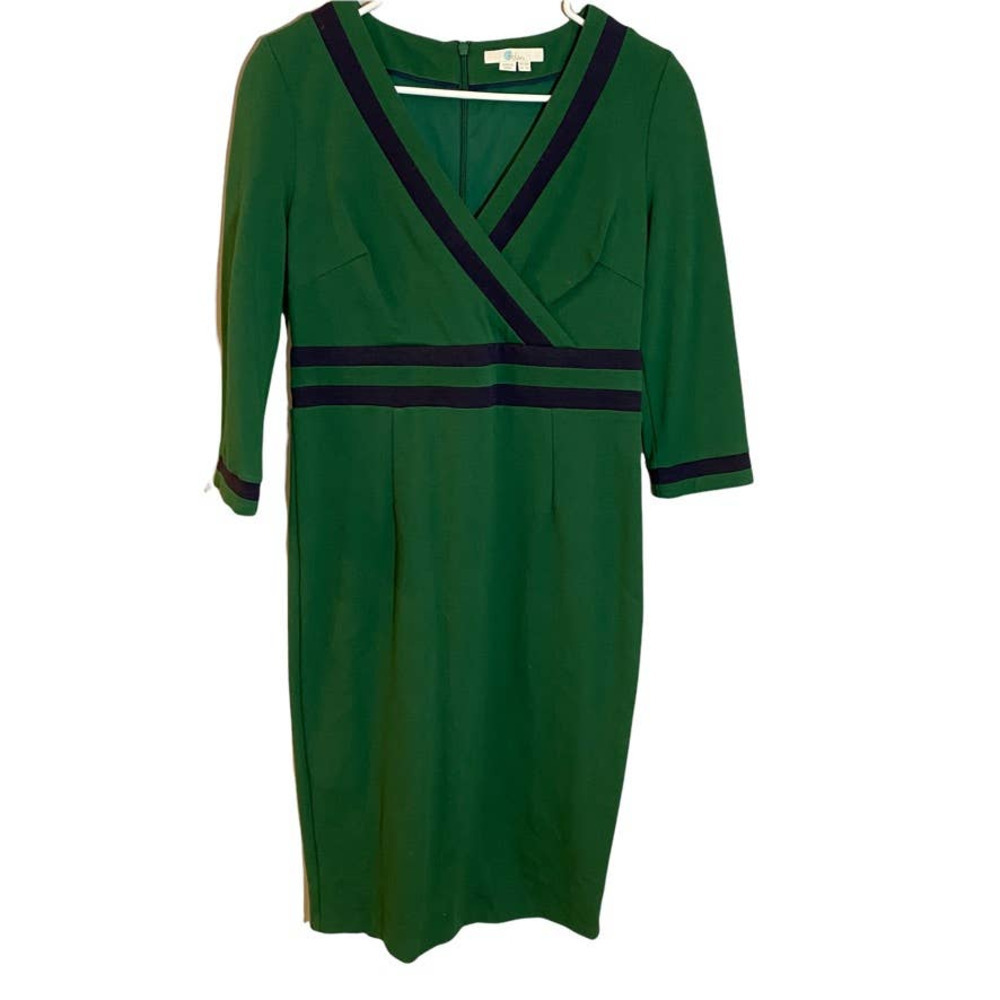 Boden Green and Black Mini Dress